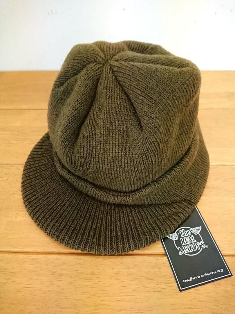 ザリアルマッコイズ CAP WOOL KNIT M-1941 OLIVE