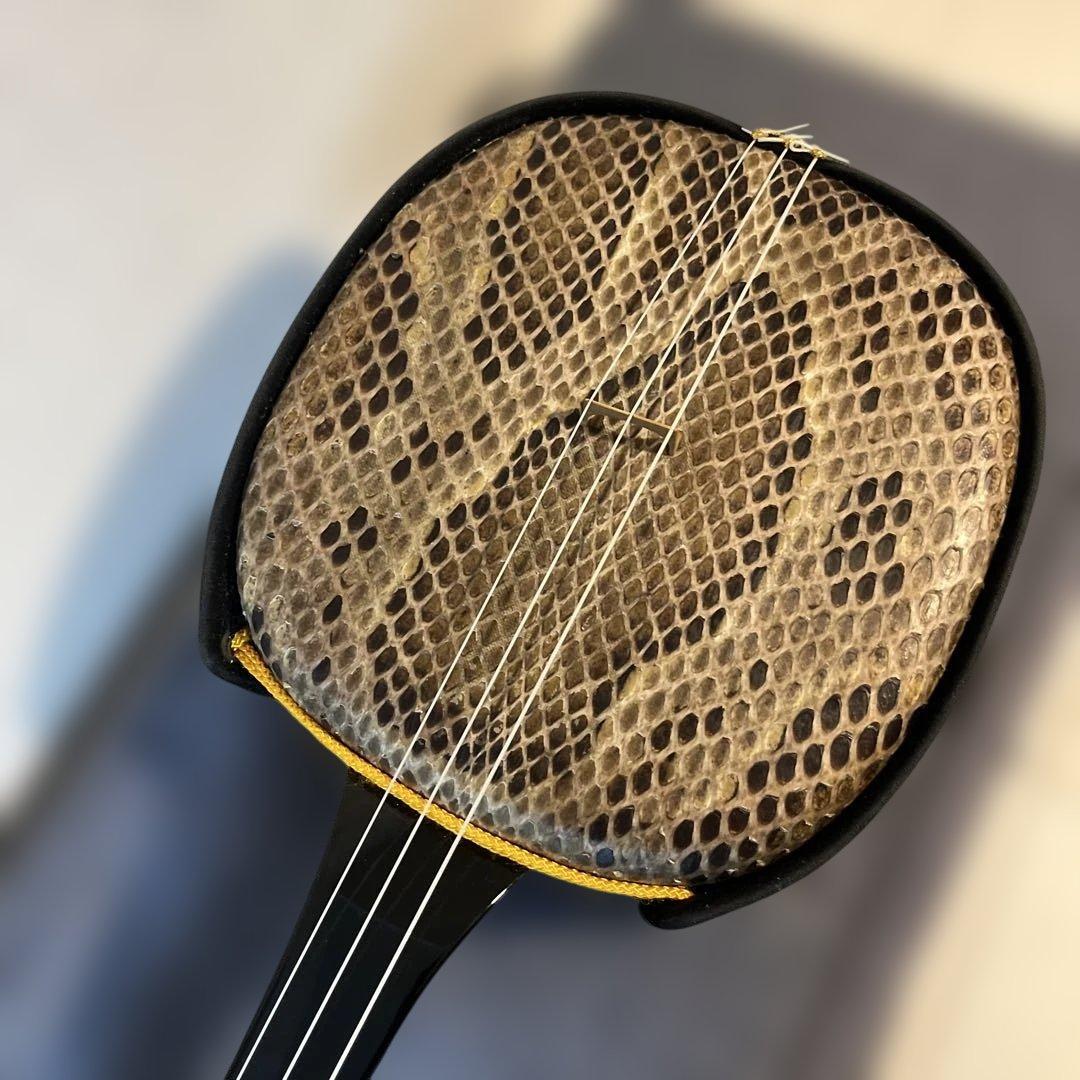 三線 沖縄三線 ほぼ未使用品 本革