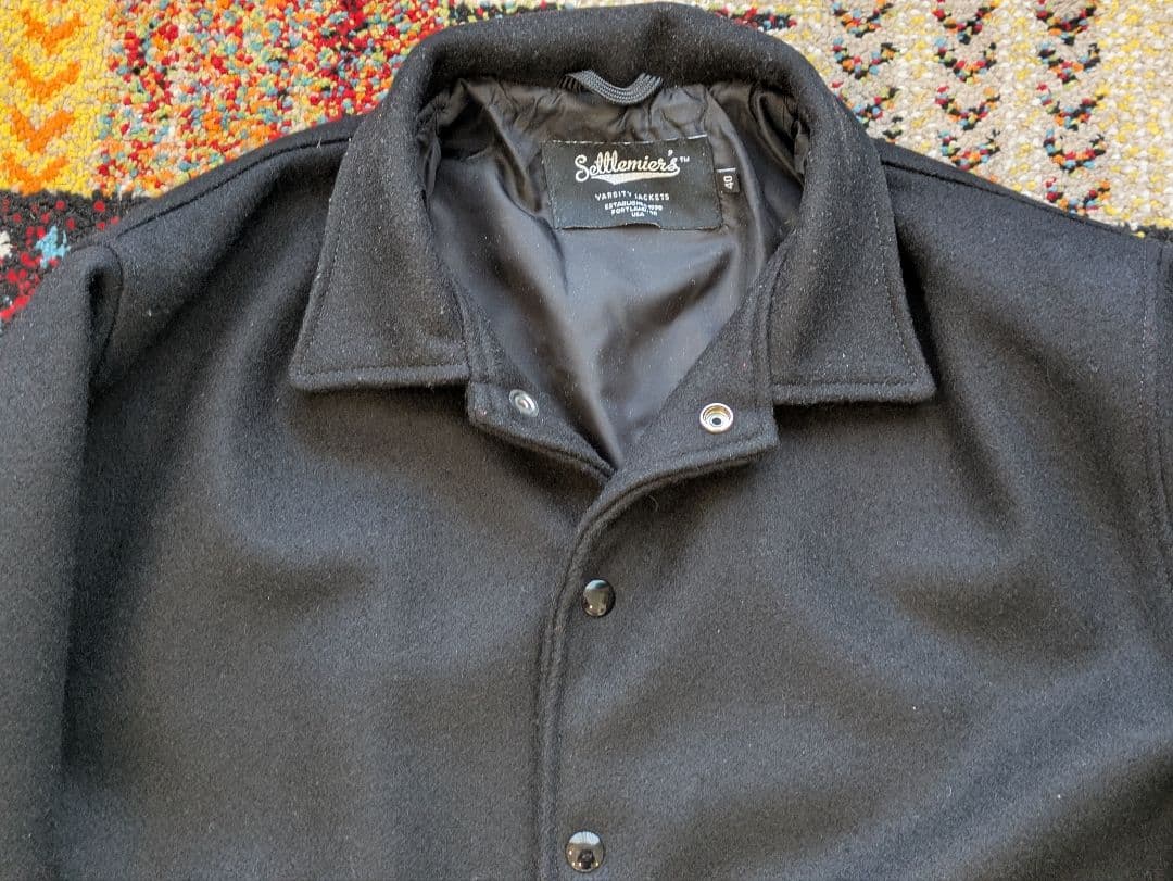 SETTLEMIER'S COACH JACKET BLACK 40 WOOL