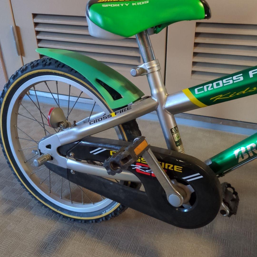 手渡し】ブリジストン Cross Fire 子供用自転車 グリーン 18インチ