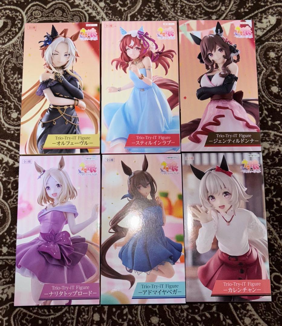 ウマ娘 trio try it figure ラウンドワン限定 6種 セット プライズ情報】 ☆ﾗｳﾝﾄﾞﾜﾝ限定☆ウマ娘 プリティーダービー Trio-Try