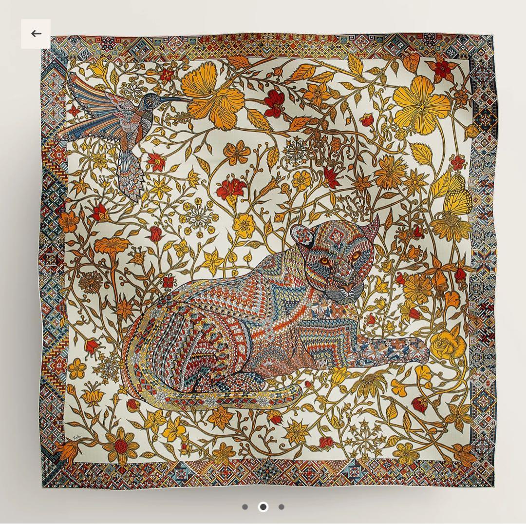 最終価格☆HERMES エルメス カシシル 140 ジャガーとハチドリ - メルカリ