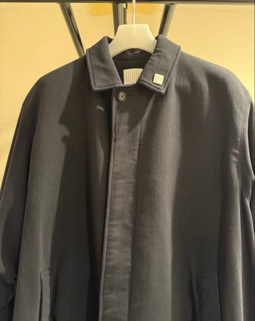 美品22aw S.F.C SOUTIEN COLLAR COAT XL NAVY - メルカリ