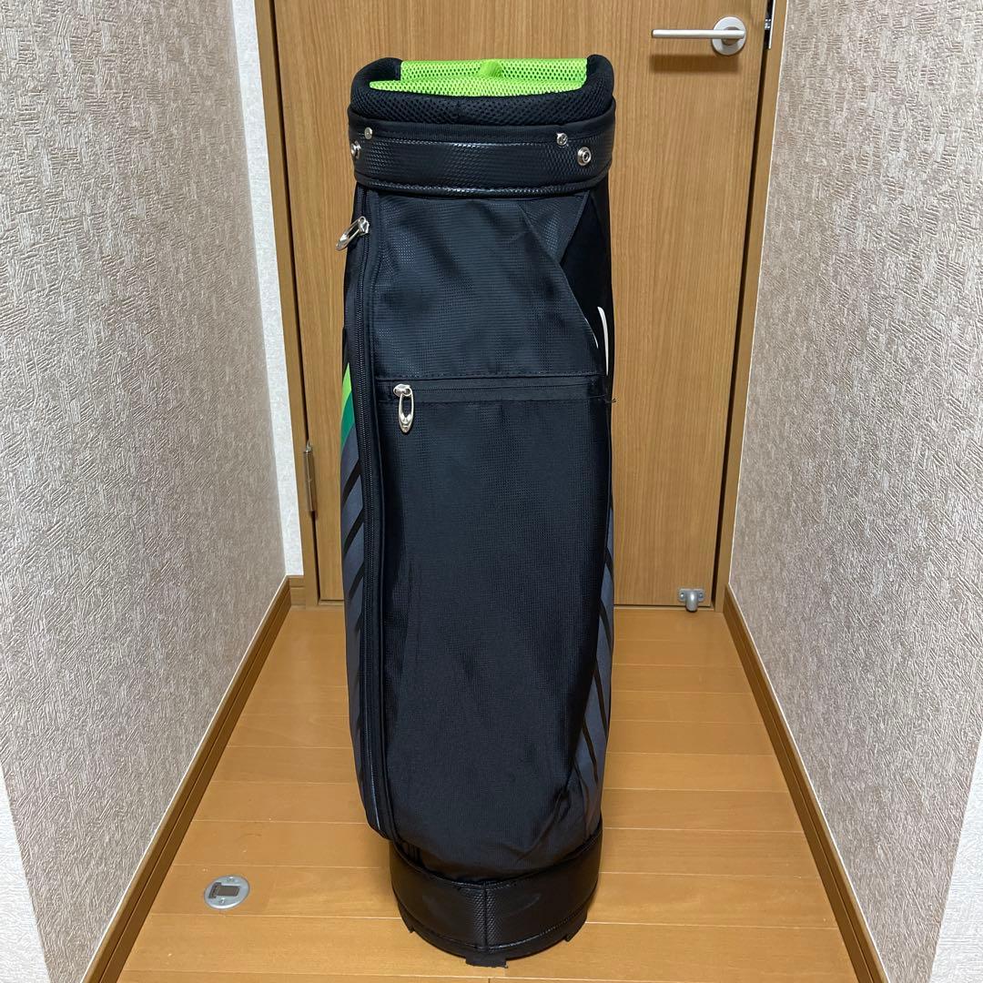 TaylorMade キャディバッグ 黒 緑 ストライプ - メルカリ
