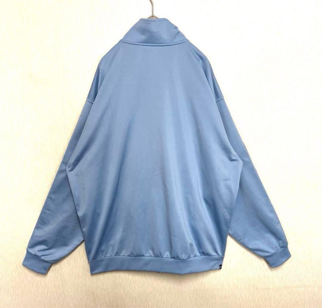 人気カラー‼️】adidasベッケンバウアージャージ 青 L あのちゃん 古着