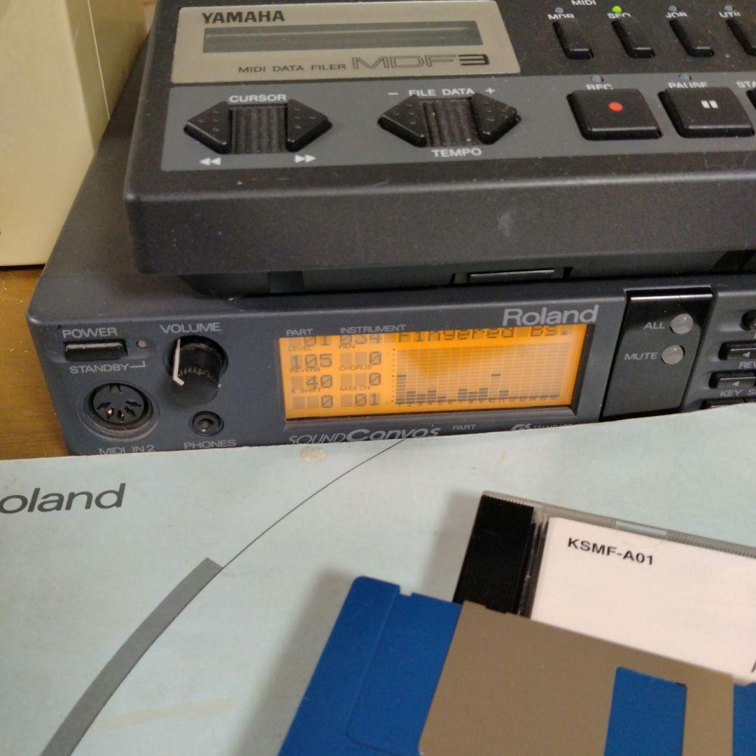 ☆Roland SC-55 GS MIDI音源 ジャンク 取説・AC付 ジャンク