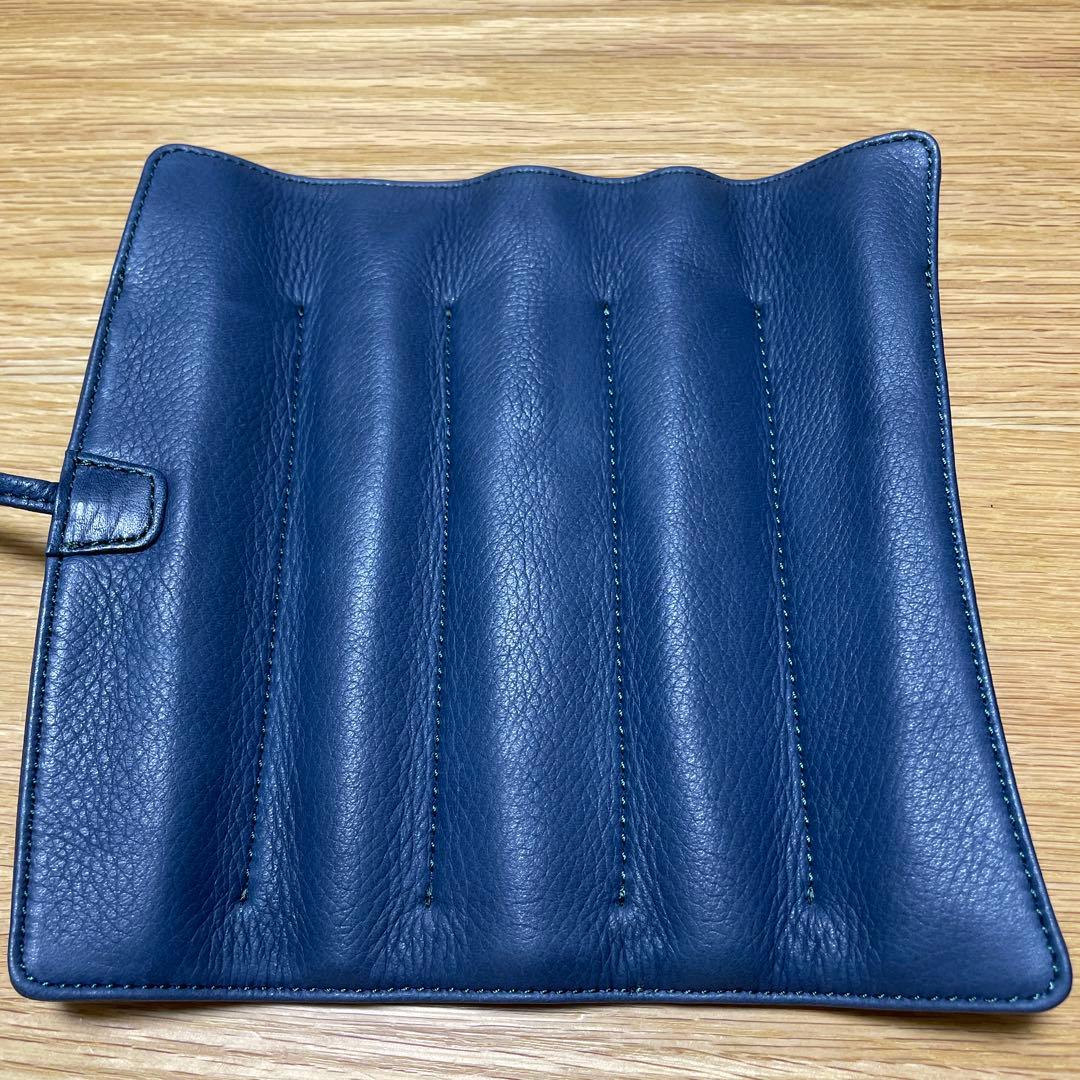 希少限定カラー】ナガサワキップレザーロールペンケース5本差し北野坂