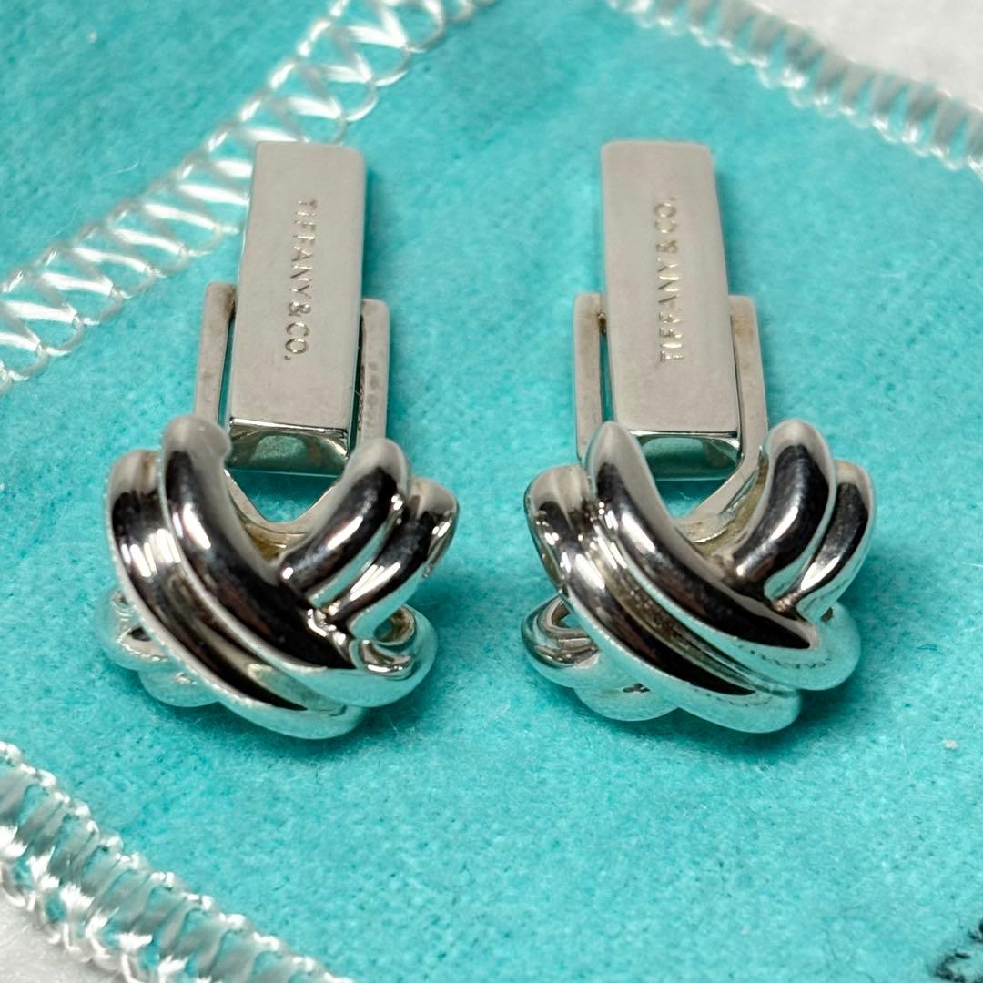 Tiffany&Co.☆カフリンクス カフス シグネチャークロス シルバー925