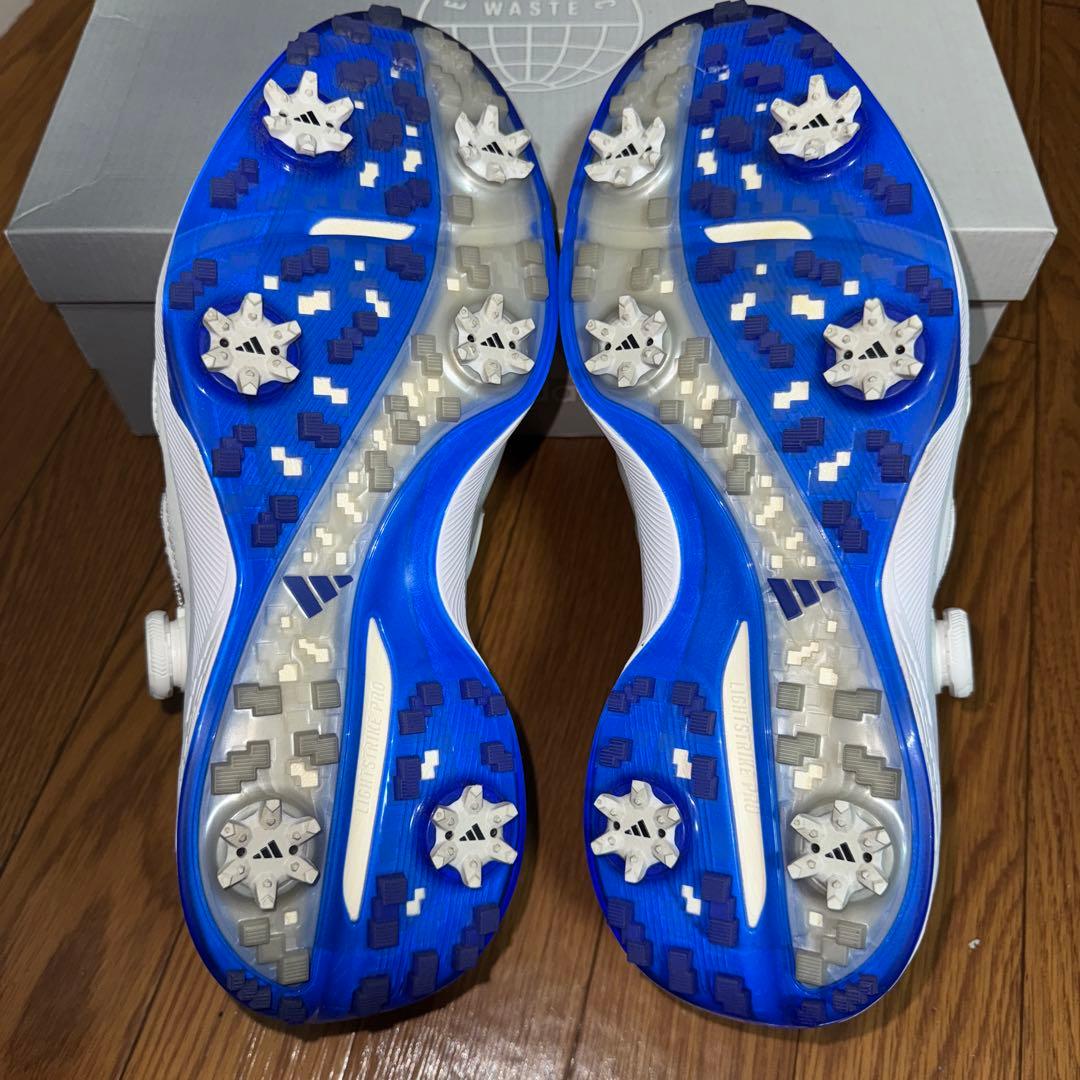 adidas LIGHTSTRIKE ゴルフシューズ ホワイト/ブルー希少29