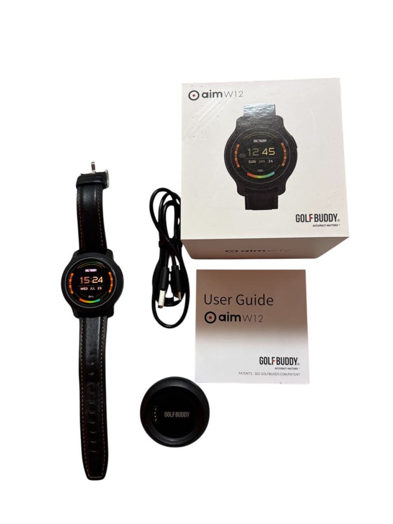 GOLF BUDDY aim W12 GPSナビ ゴルフバディ GOLFBUDDY aim W12 GPSゴルフナビ 腕時計型 GOLFZON 日本