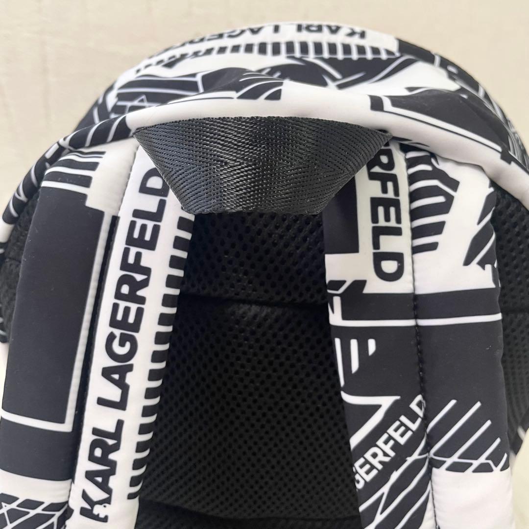 新品未使用《KARL LAGERFELD カールラガーフェルド》リュック白黒
