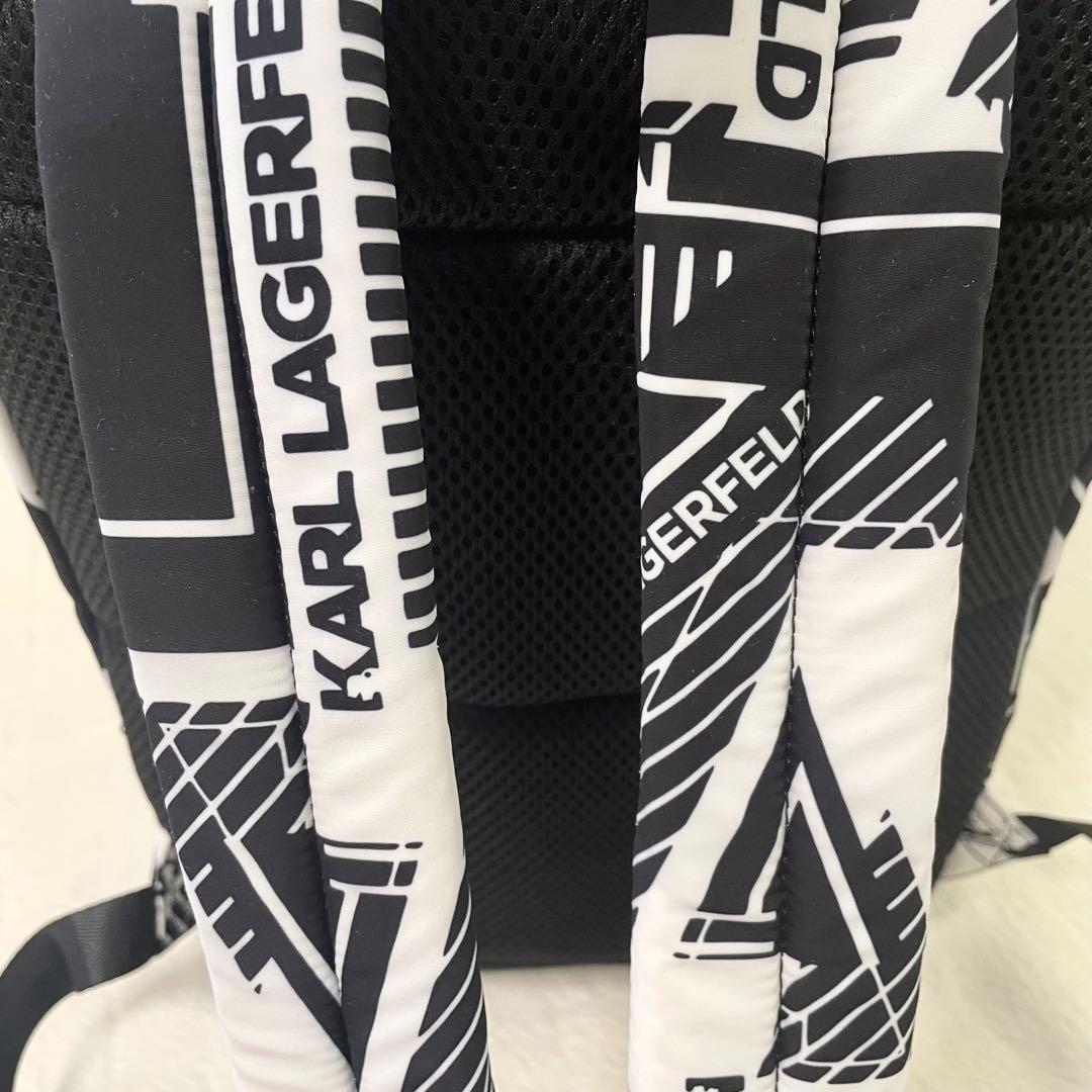 新品未使用《KARL LAGERFELD カールラガーフェルド》リュック白黒