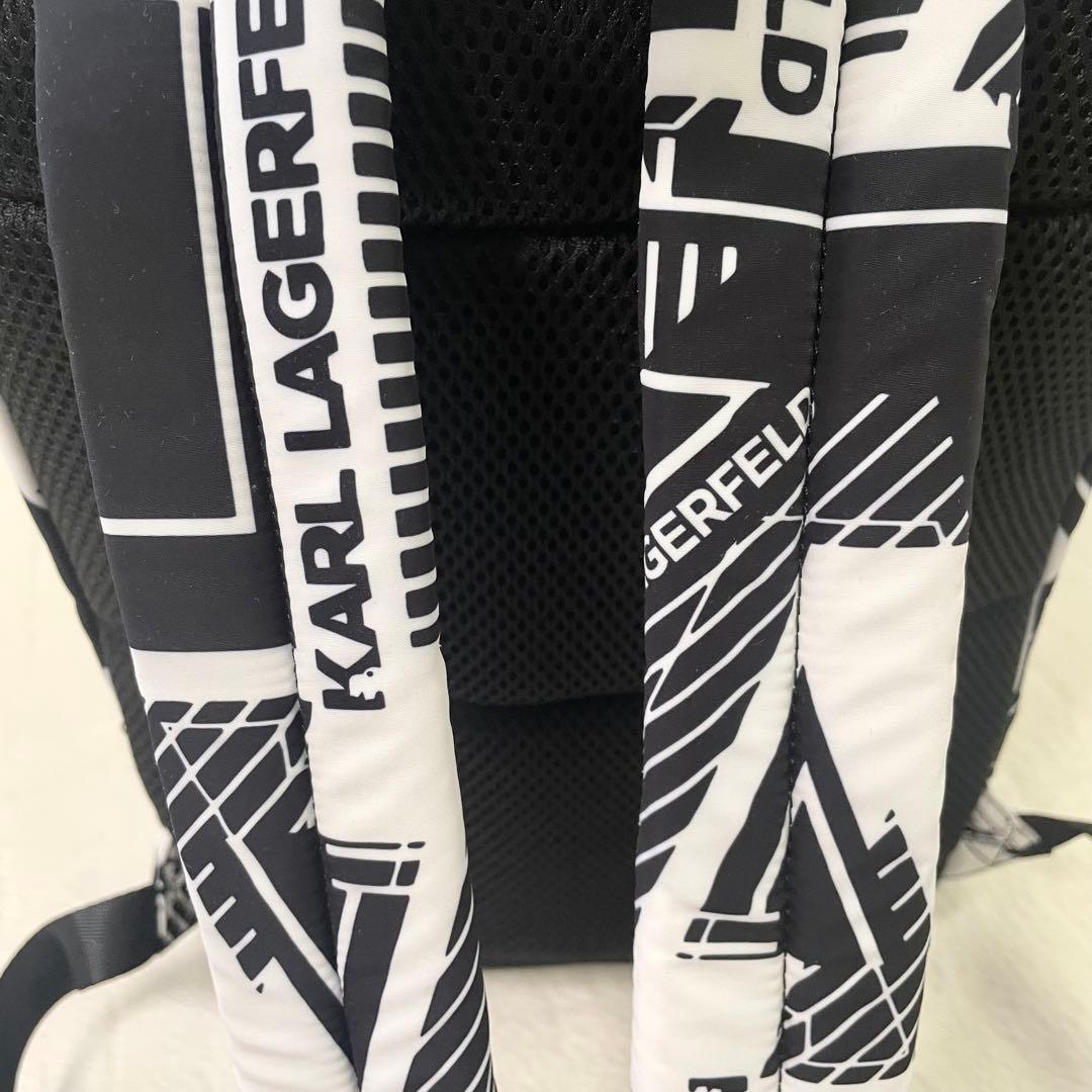 新品未使用《KARL LAGERFELD カールラガーフェルド》リュック白黒