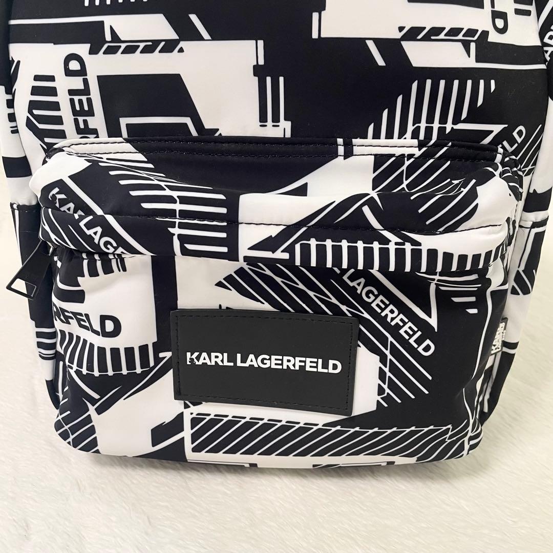 新品未使用《KARL LAGERFELD カールラガーフェルド》リュック白黒
