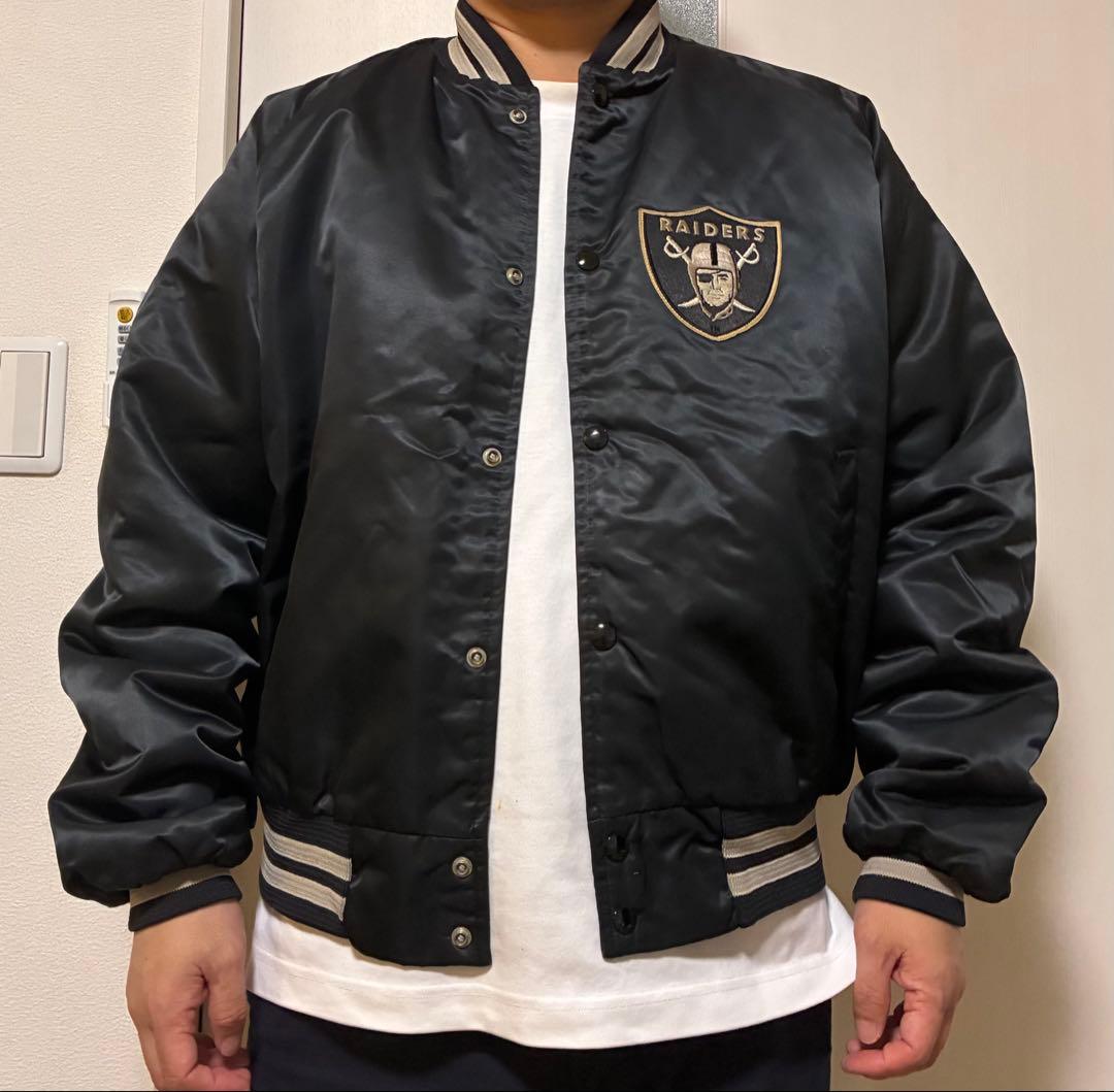 90s chalk line RIDERS スタジャン USA製 レイダース