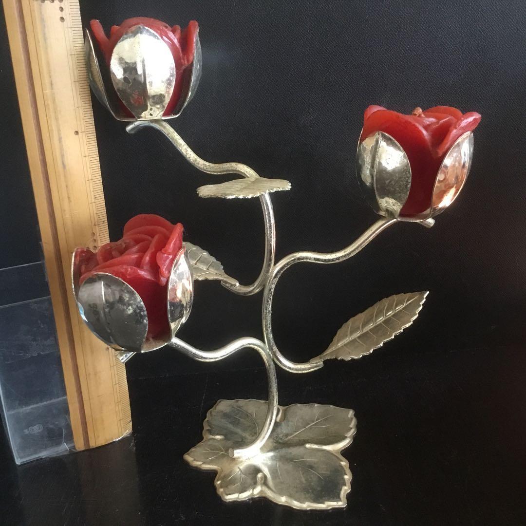 アンティーク　キャンドルスタンド　TARNISH -RESISTANT