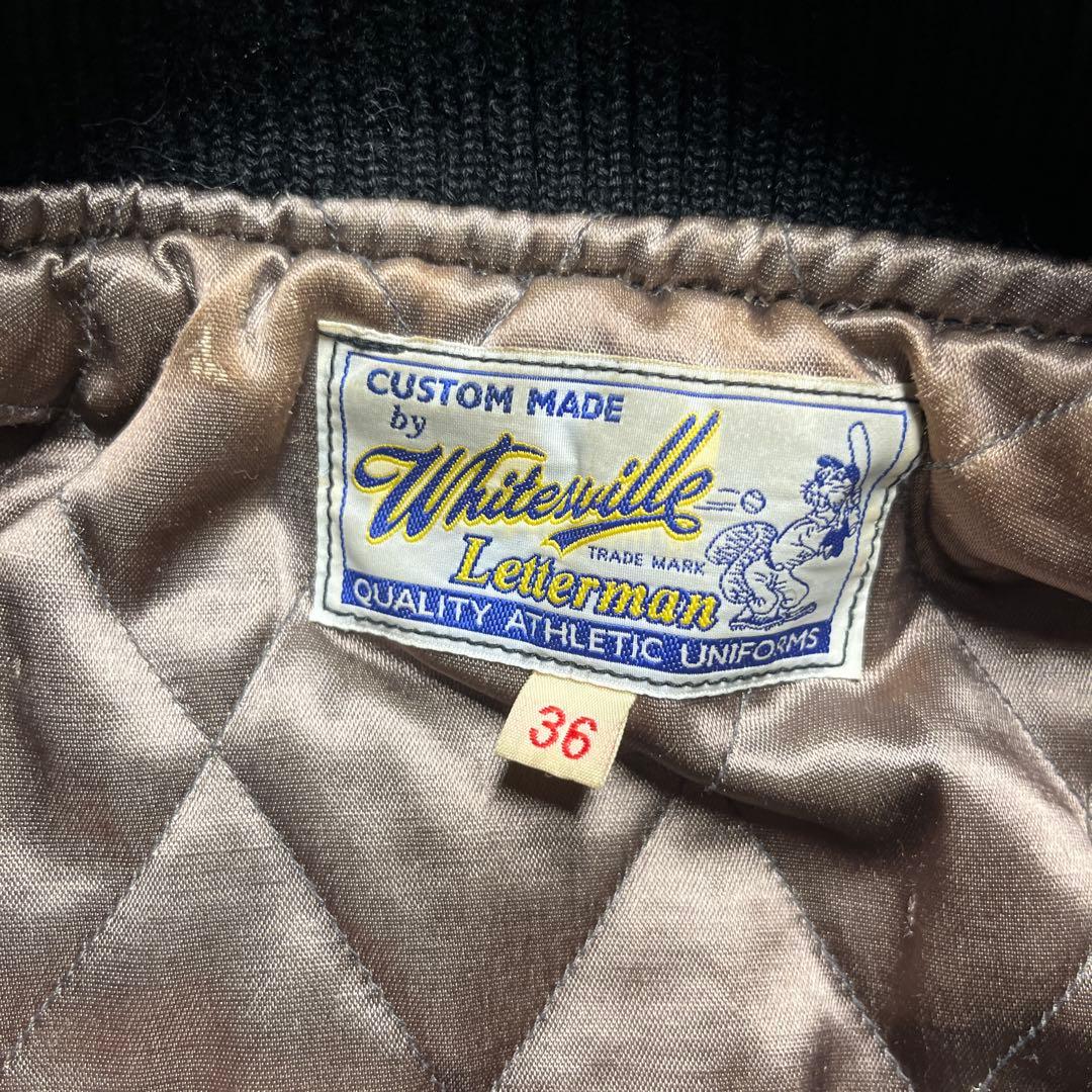 希少 whitesville スタジャン フルデコ ブラック S 送料無料 - メルカリ