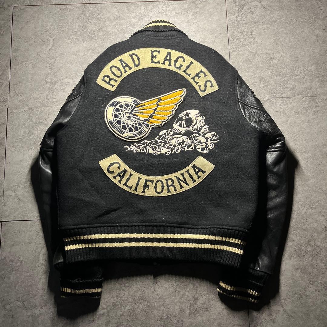 希少 whitesville スタジャン フルデコ ブラック S 送料無料 - メルカリ