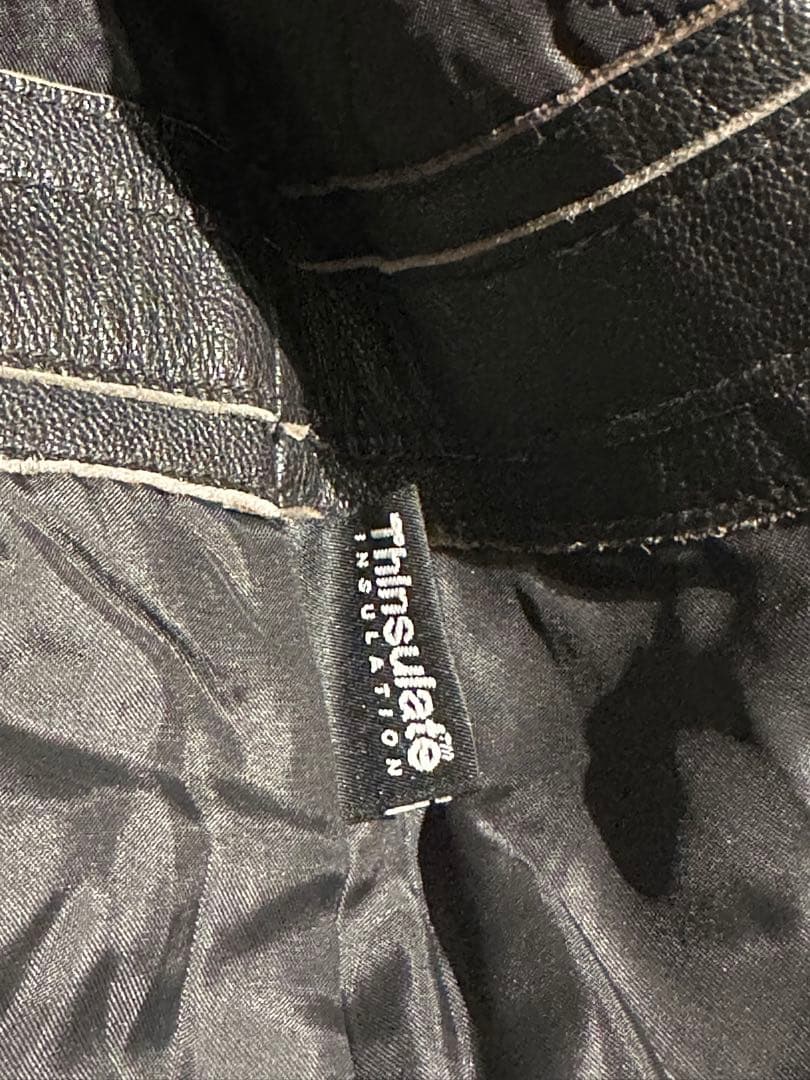 オ*則様 L.L.Bean A-2レザージャケット M 黒 ゴートスキン 本革