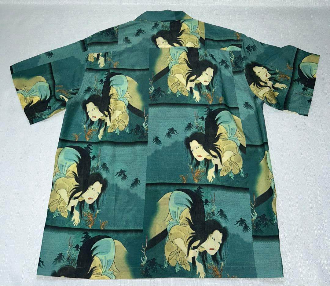 タグ付き Fukuwauchi フクワウチ アロハシャツ XL 浮世絵 幽霊 - メルカリ