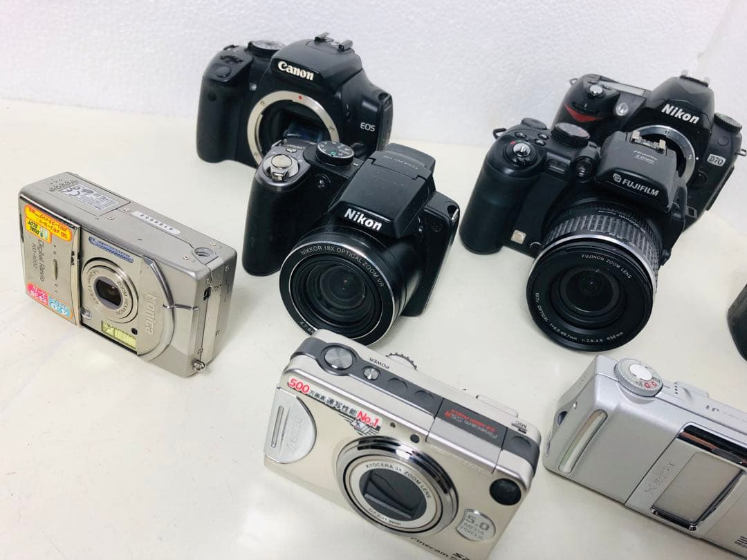 デジタルカメラ 9台 まとめて Nikon など デジカメ 動作未確認 ジャンク