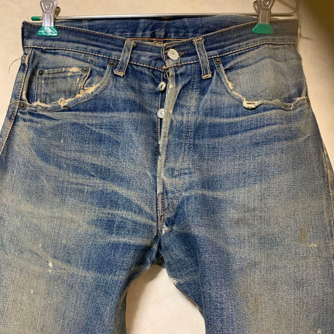 ビンテージ リーバイス 501xx 紙パッチ 鬼ヒゲ 蜂の巣50s オリジナル