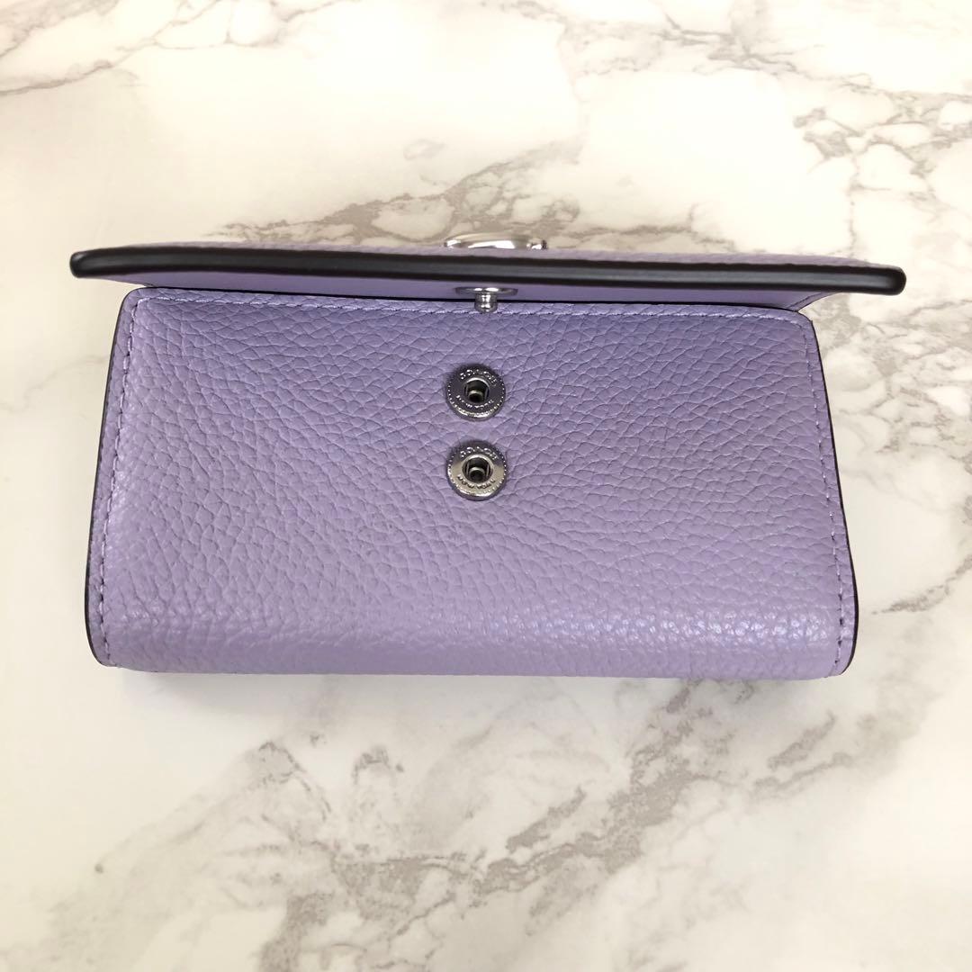 新品未使用 COACH コーチ キーケース ソフトパープル 完売品 紫色