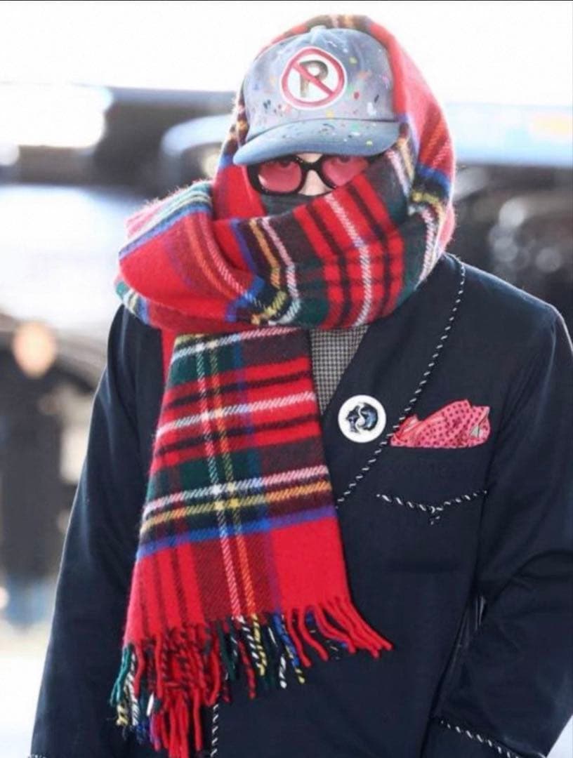 G-DRAGON ジードラゴン ジヨン GD 大判マフラー 推し活 ジヨコス