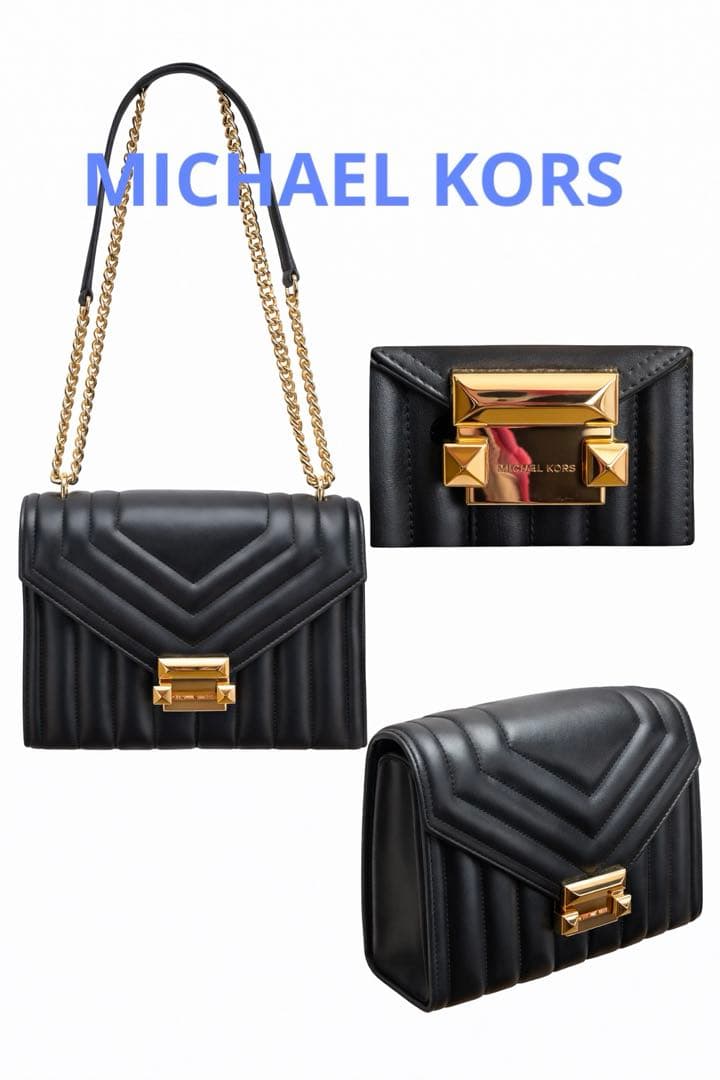 完売商品！MICHAEL KORS キルティングレザーショルダーバッグ 中古・古着通販】MICHAEL KORS (マイケルコース) キルティング