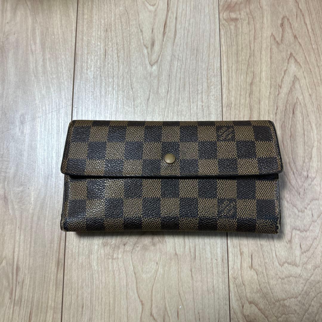 LOUIS VUITTON ダミエ長財布 ブラウン - 小物アウトレット セール 通販