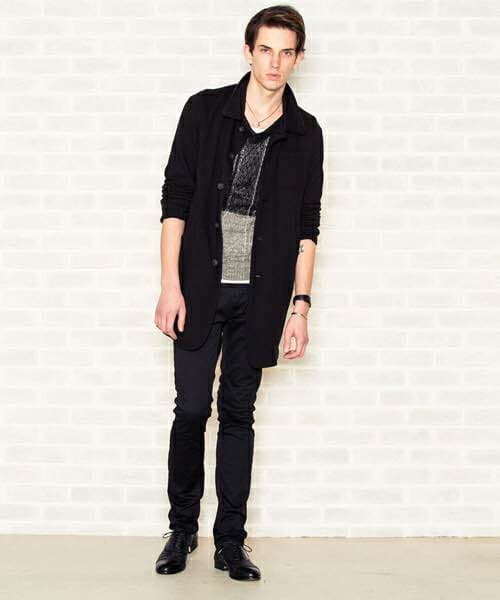 まるラウンジリザード LOUNGE LIZARDルーズショップコート LOUNGE LIZARD ラウンジリザード モッズコート M相当 シンサレート