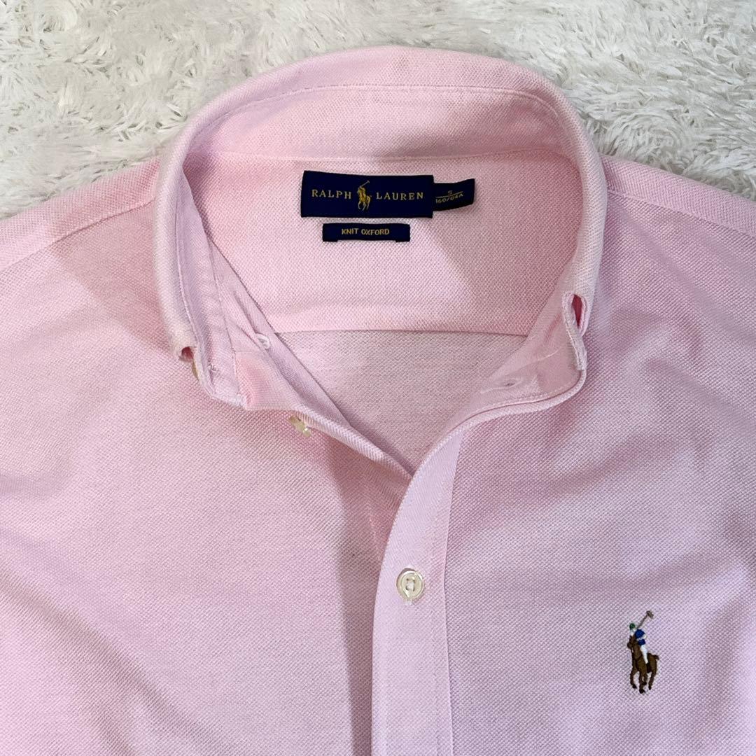 美品】ラルフローレン 現行タグ コットンニットシャツ ストレッチ