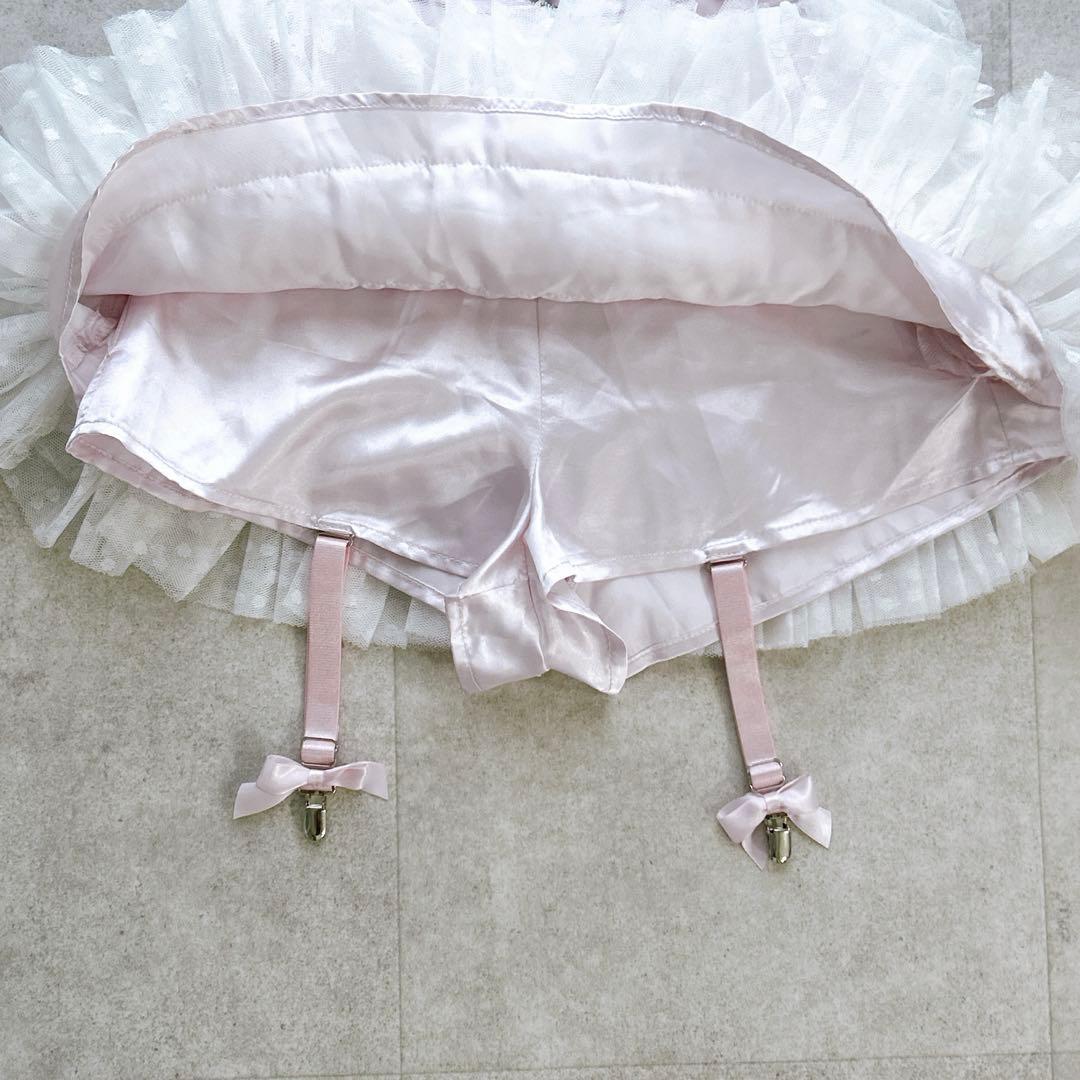 新品タグ付✨ Avenchumu リボン ガーター チュチュ スカートパンツ