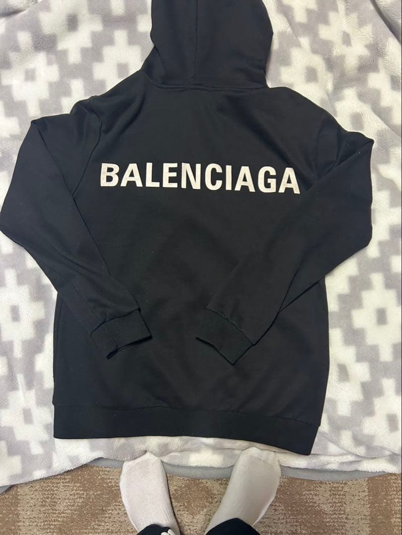 BALENCIAGA パーカー 黒 Men's Bb Garderobe Hoodie Large Fit in Black | Balenciaga US