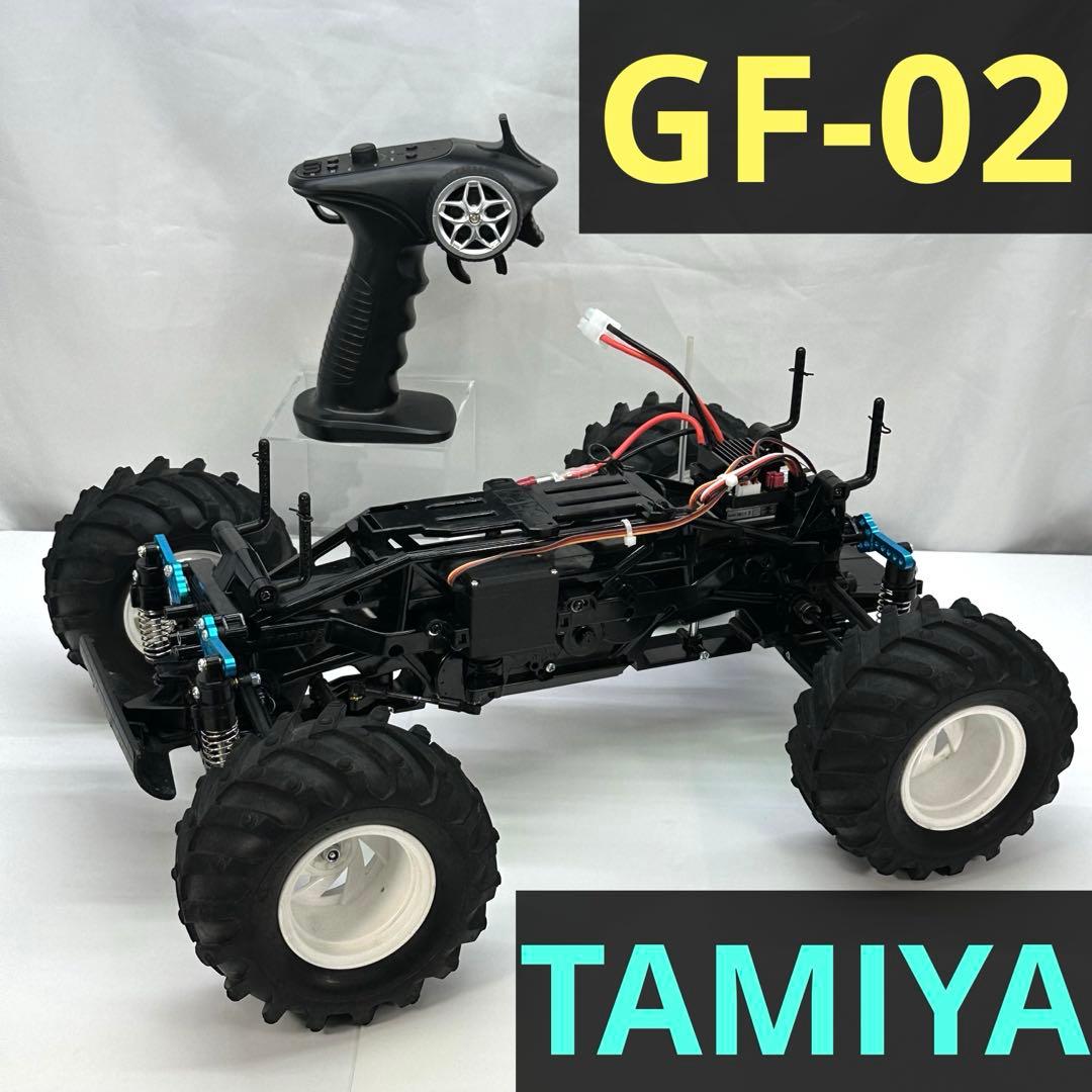 タミヤ GF-02 メカ付 4WD モンスタートラック 電動 RC ラジコン タミヤ（TAMIYA） 58725 GF-02 スカッシュバン (塗装済ボディ ) 1/10