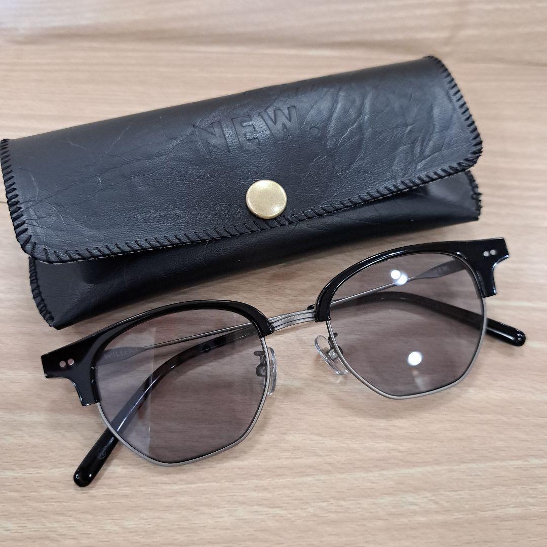 NEW.サングラス WILLEM ブラック ブロータイプ