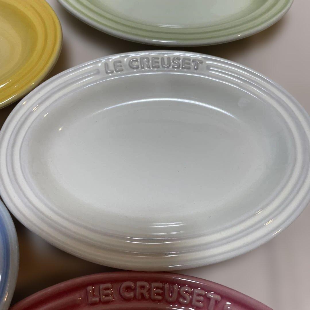 《新品》LE CREUSET ミニオーバルプレート 2箱 10枚