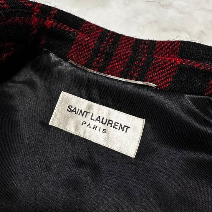 希少42】SAINTLAURENTPARIS サンローラン Pコート芸能人着用 - メルカリ
