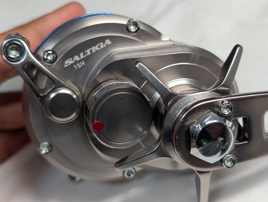 ダイワ 管555GP 15ソルティガ 15H 右ハンドル カスタム品