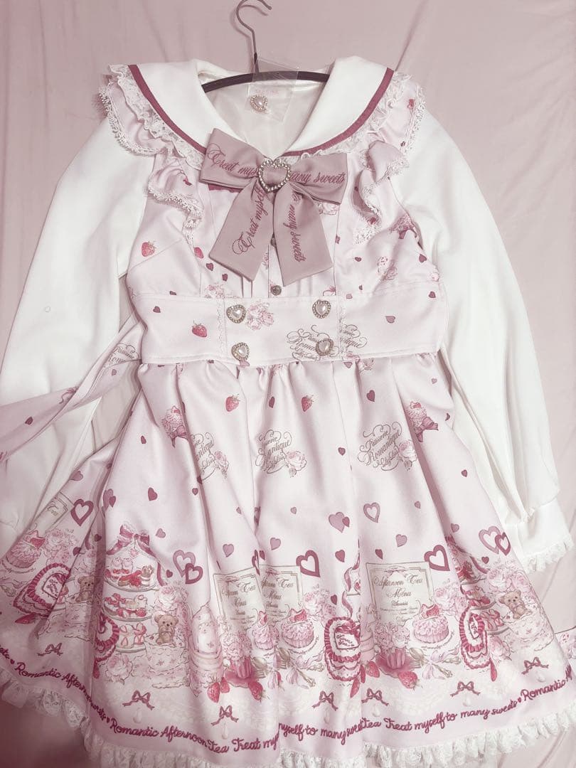 LIZLISA many Heart AfternoonTea柄ワンピース - メルカリ
