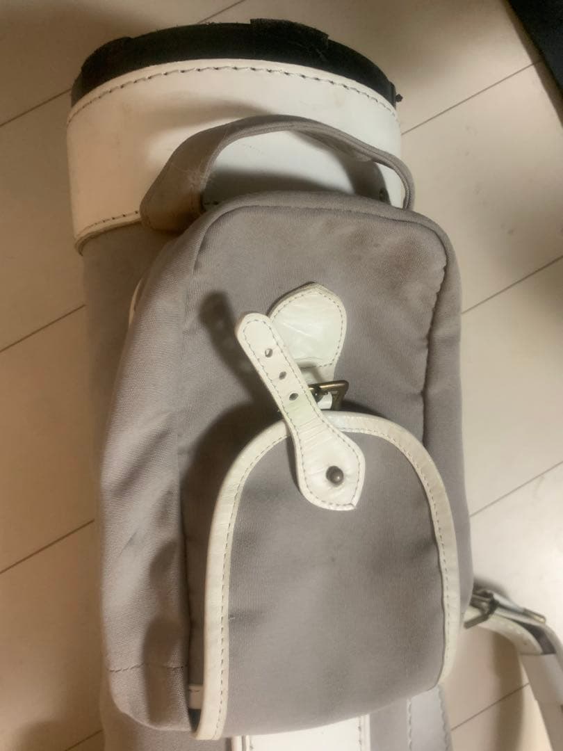 帆布製手作りグレー ゴルフバッグ・キャディバッグ