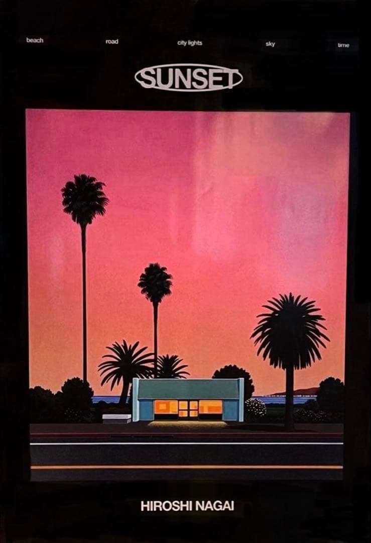 永井博 B2ポスター HIROSHI NAGAI POSTER SUNSET - メルカリ
