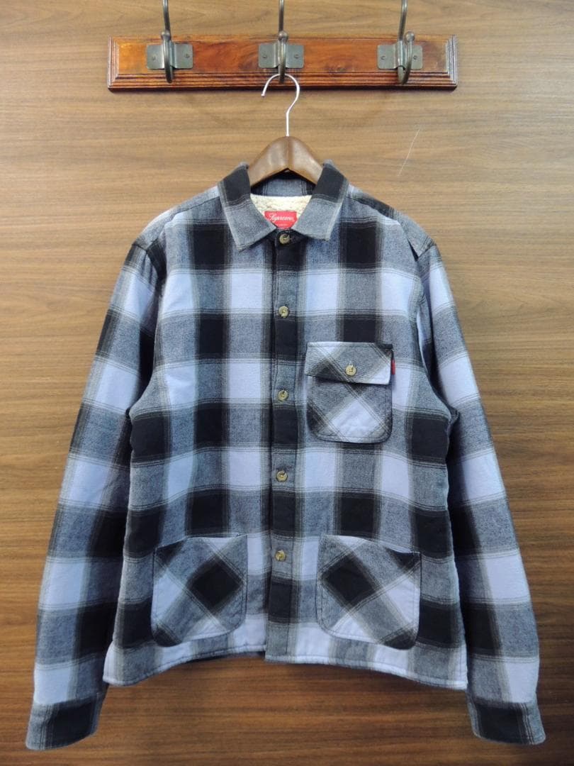 SUPREME バッファロー チェック 裏ボア シャツ M 木村拓哉キムタク着用
