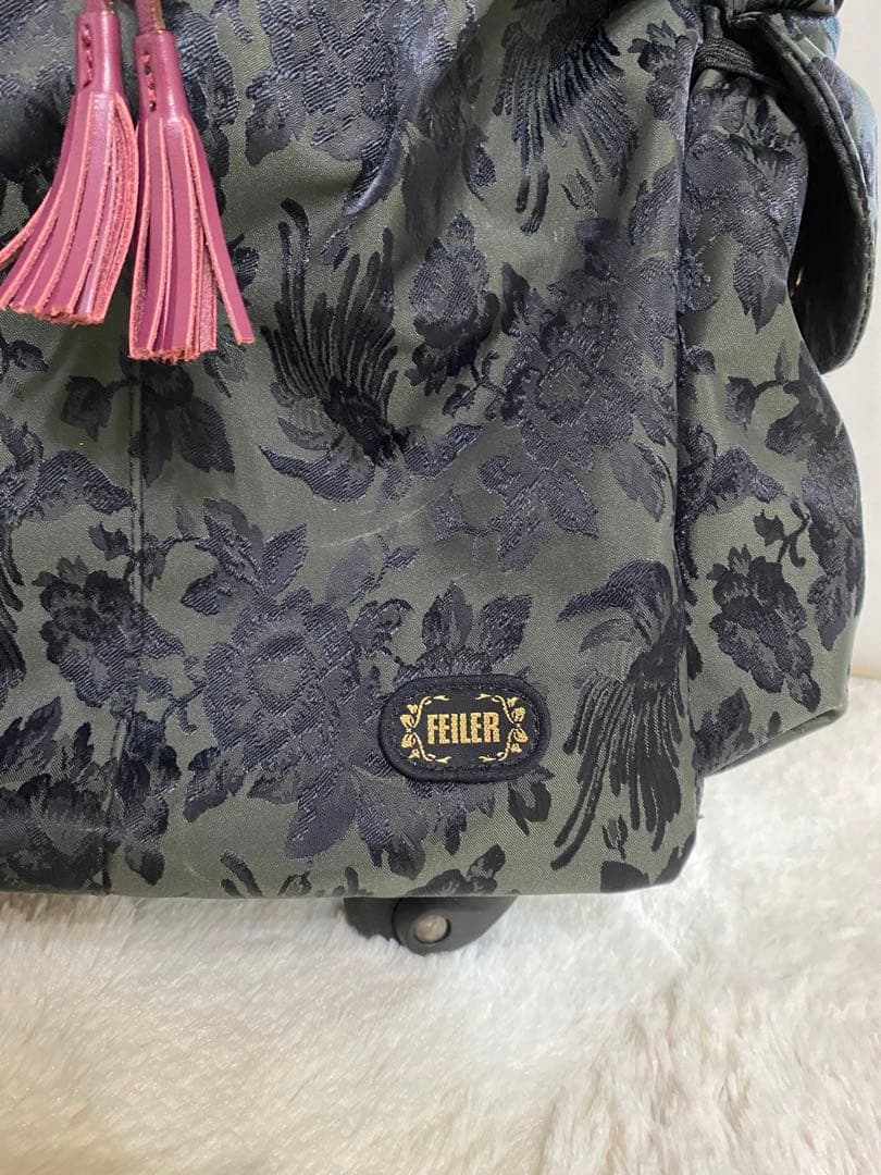 美品 FEILERトラベルキャリー トローリーバッグ 花柄 - メルカリ