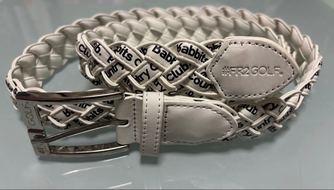 FR2GOLF ホワイト ロゴベルト