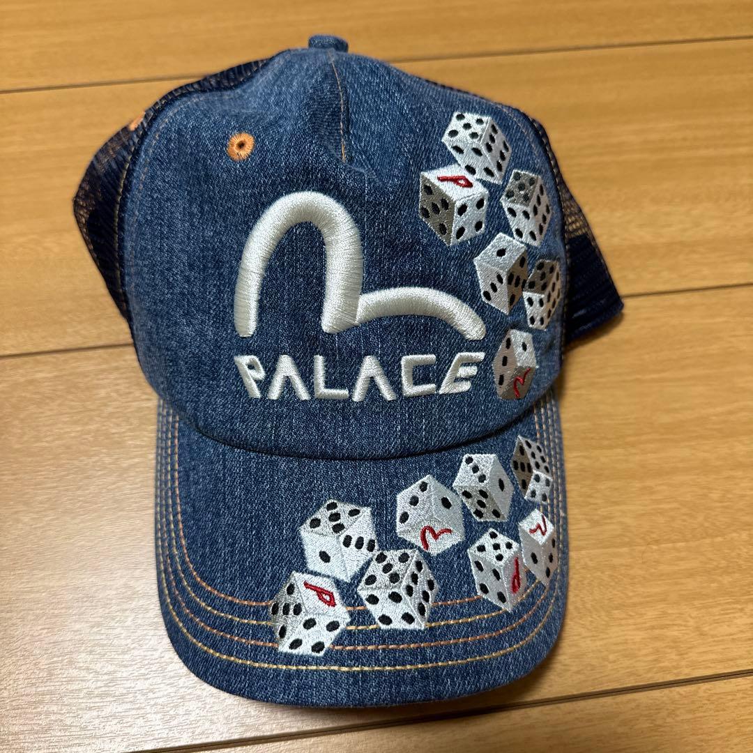 PALACE EVISU ロゴ＆ダイス刺繍メッシュキャップ