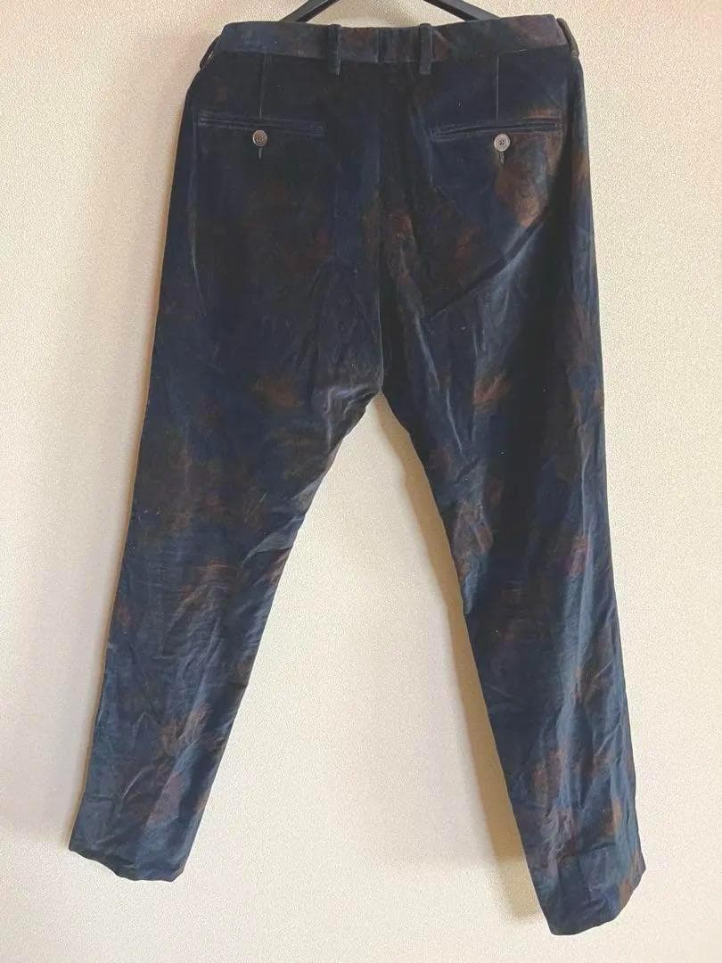 GUCCI フラワープリント ベルベットパンツ サイズ42/11号