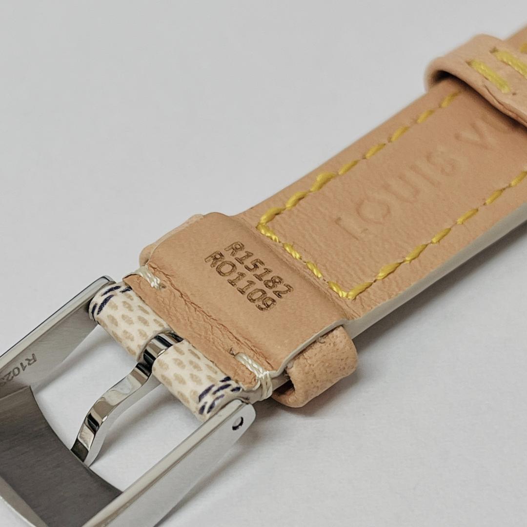 美品】ヴィトン タンブール用レザーバンド ダミエ・アズール - メルカリ