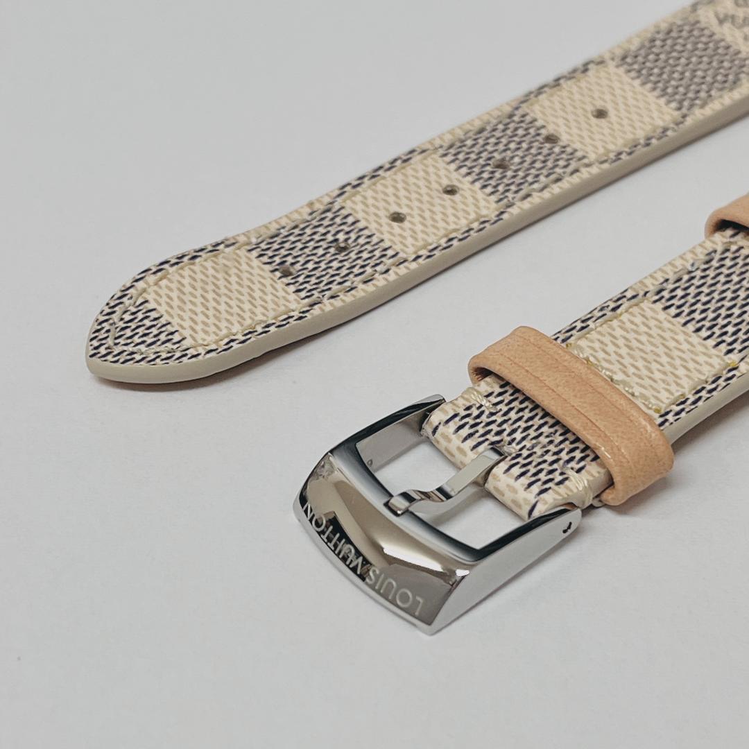 美品】ヴィトン タンブール用レザーバンド ダミエ・アズール - メルカリ