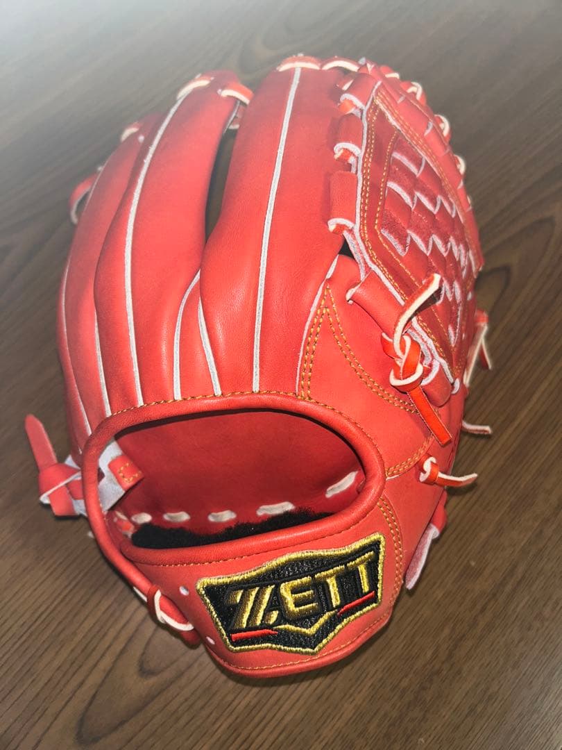 ZETT ゼット 軟式 グローブ Dオレンジ BRGB30566 源田モデル ゼット（ZETT） 軟式用グラブ プロステイタス 二塁・遊撃手用 源田壮亮